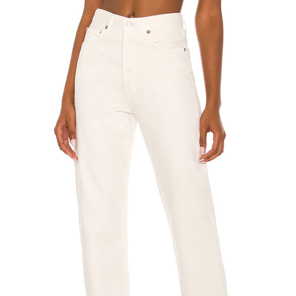 agolde nwot straight less high rise jeans